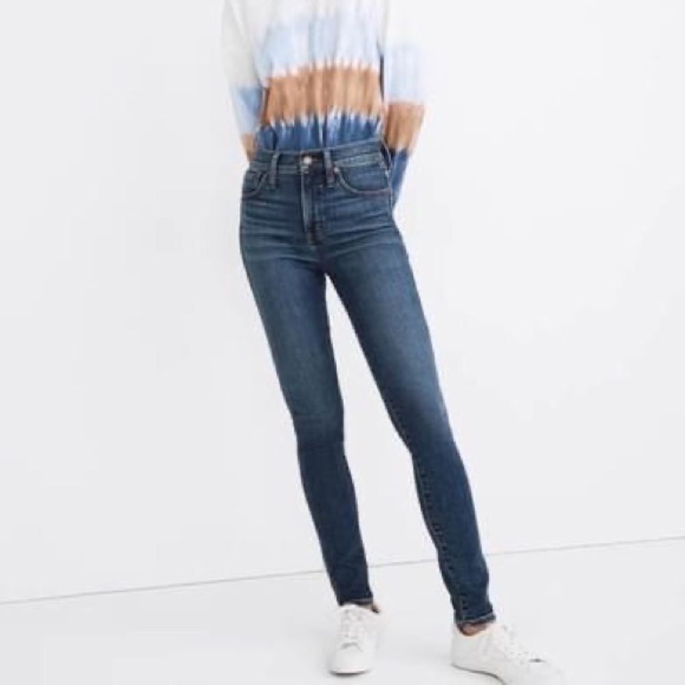 MADEWELL 10" High-Rise Skinny Jeans Cordell Wash